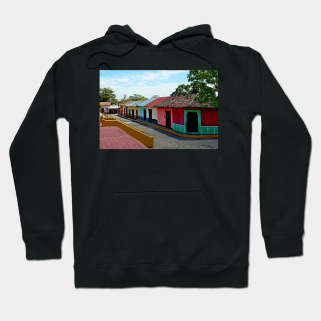 Nicaragua - Rue de Leon Hoodie by franck380